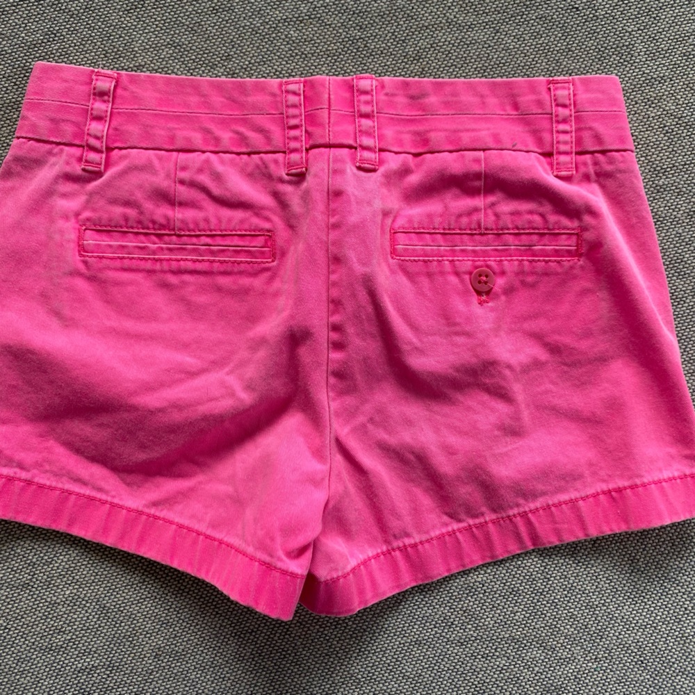 J Crew Hot Pink Chino Shorts Size 2 - Picture 2 of 4